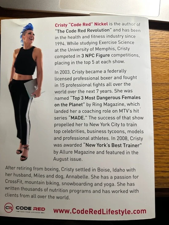 Code Red Cookbook by Cristy "Code Red" Nickel - White & Red Cover - Picture 2 of 4